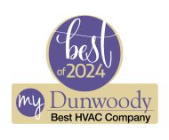 2024 Best of MY DUNWOODY Wnner ribbons - HVAC